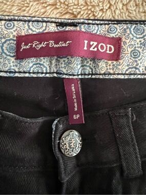 Izod Black Women's 'Just Right' Bootcut Pants